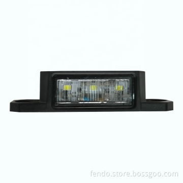 UV PC LED Trailer License Plate Lamp 10-30V